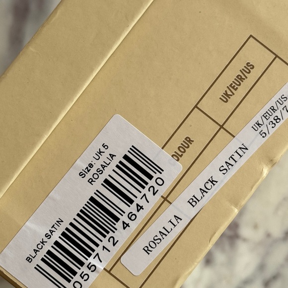 Public Desire BLACK SATIN FLOWER DETAIL LACE UP HIGH HEELS🌹🌹🌹Brand new in box - Picture 5 of 10